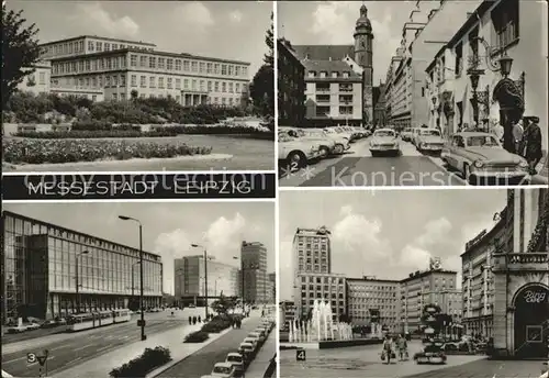 Leipzig Dt Hochschule fuer Koerperkultur Burgstr Postamt Karl Marx Platz Rossplatz Kat. Leipzig