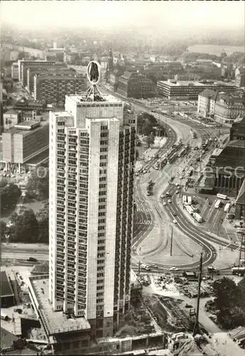 Leipzig City Hochhaus mit Augustusplatz Kat. Leipzig