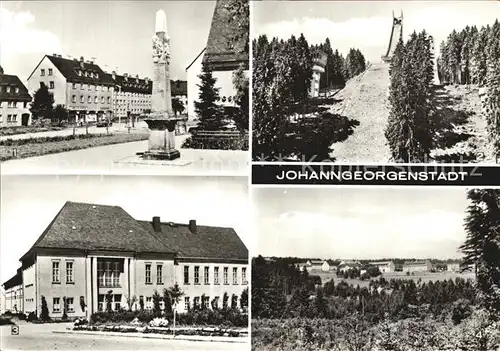 Johanngeorgenstadt Postmeilensaeule Erzgebirgsschanze Kulturhaus Karl Marx OT Schwefelwerk Kat. Johanngeorgenstadt