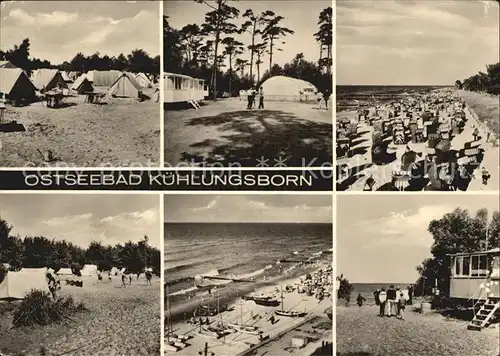 Kuehlungsborn Ostseebad Camping Strand Bootsliegeplatz Kat. Kuehlungsborn