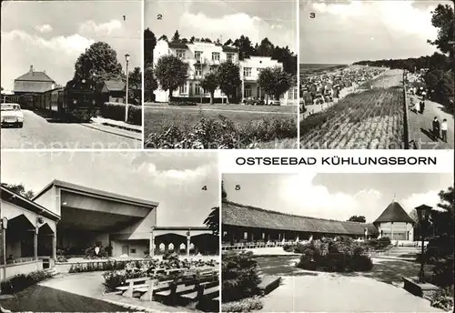 Kuehlungsborn Ostseebad Bahn Molly FDGB Erholungsheim Min Huesung Strand Promenade Konzertgarten West und Ost Kat. Kuehlungsborn