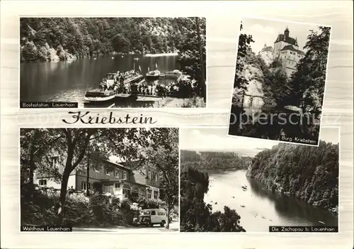 Kriebstein Bootsstation Lauenhain Waldhaus Die Zschopau Burg Kriebstein Kat. Kriebstein