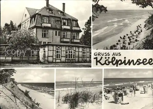 Koelpinsee Usedom Strandpartien Gasthaus Kat. Usedom