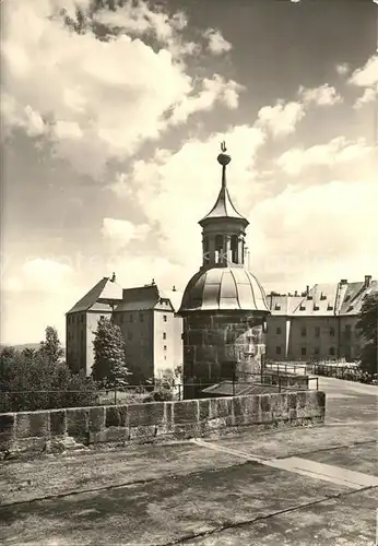 Koenigstein Saechsische Schweiz Seigerturm Hornkasematte Georgenburg Streichwehr und Torhaus Kat. Koenigstein Saechsische Schweiz