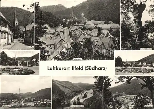 Ilfeld Suedharz Obertor Teilansicht Gaenseschnabel Kurpark Kuranlagen Teilansicht Brandenbachtal Kat. Ilfeld Suedharz