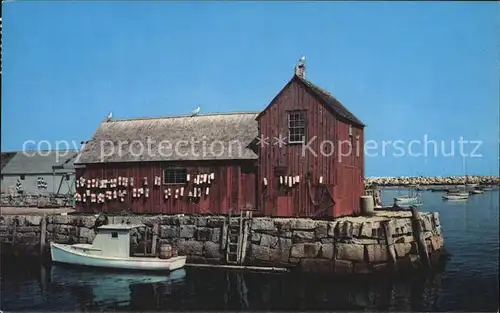 Rockport Massachusetts Haus am Wasser Fischerhaeuschen Kat. Rockport