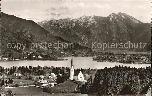 Bad Wiessee mit Tegernsee und Bodenschneid Kat. Bad Wiessee