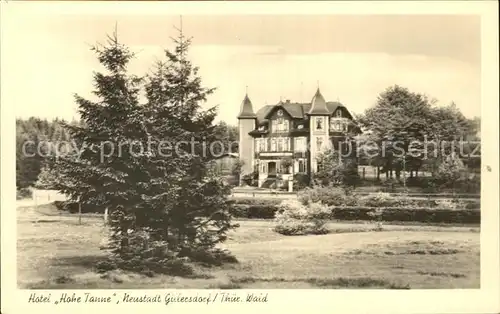 Guetersdorf Hotel Hohe Tanne Neustadt Kat. Tiefenbach