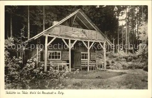 Neustadt Rennsteig Skihuette im Sommer Kat. Neustadt Rennsteig