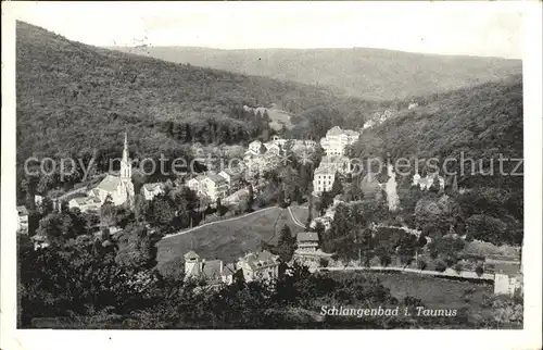 Schlangenbad Taunus Fliegeraufnahme Kat. Schlangenbad