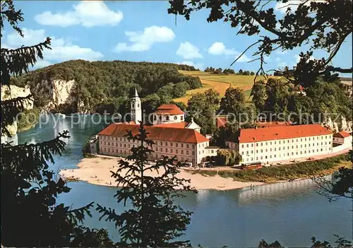 Kloster Weltenburg Partie an der Donau Kat. Kelheim