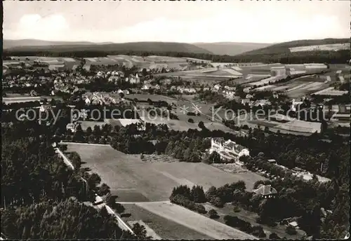 Schoemberg Schwarzwald Fliegeraufnahme Waldsanatorium bei Wildbad Kat. Schoemberg