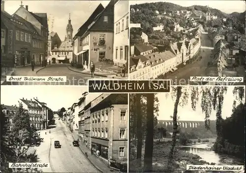Waldheim Sachsen Diendhainer Viadukt Bahnhofstrasse Kat. Waldheim Sachsen