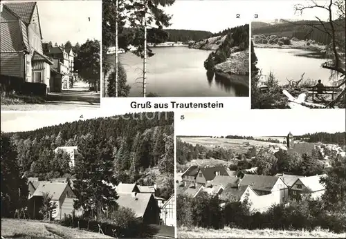 Trautenstein Harz Muehlenstrasse Vorbecken Rappbode Trageburg  Kat. Hasselfelde