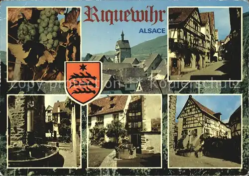 Riquewihr Haut Rhin Ortsansichten Brunnen Kirche Weinanbaugebiet Collection Alsace Pittoresque Kat. Riquewihr