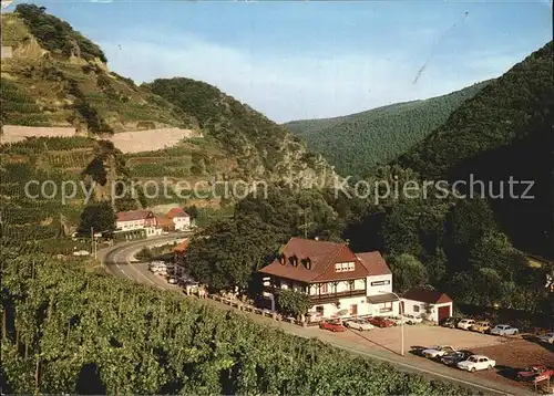 Ahrweiler Ahr Panorama Ahrtal Kaiserstuhl Bunte Kuh Gaststaette Kat. Bad Neuenahr Ahrweiler