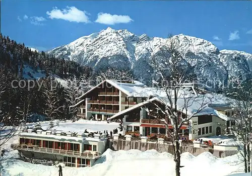 Garmisch Partenkirchen Berghotel Forsthaus Graseck Winterpanorama Alpen Huber Karte Nr 10.183 Kat. Garmisch Partenkirchen