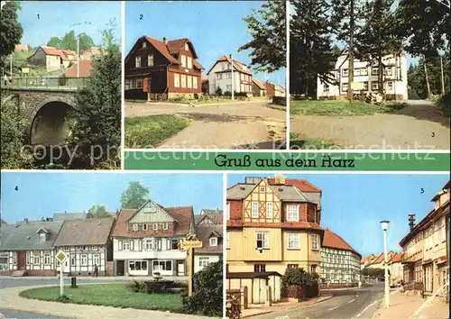 Tanne Harz Bruecke Ferienheime FDGB Erholungsheim Benneckenstein Roter Platz Teichdamm Kat. Tanne Harz