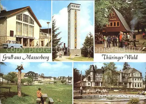 Masserberg FDGB Erholungsheim Otto Grotewohl Rennsteigwarte Werraquellenbaude Kurhaus Kat. Masserberg