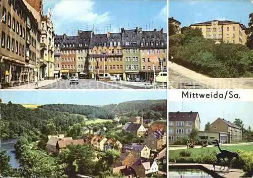 Mittweida Markt Ingenieurhochschule Neubauten Bahnhofsvorplatz OT Neudoerfchen Zschopau Kat. Mittweida