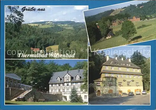 Wiesenbad Panorama Blick von der Bastei Zschopautal Eisenberg Reha Klinik Cafe Wettin Kat. Thermalbad Wiesenbad