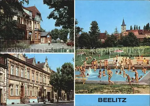 Beelitz Mark Einkaufszentrum HO Gaststaette Stadtbad / Beelitz /Potsdam-Mittelmark LKR