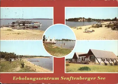 Senftenberg Niederlausitz Erholungszentrum Senftenberger See MS Glueckauf Bootsanleger Strand Kinderferienlager Kat. Senftenberg