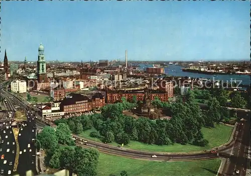 Hamburg Stadtbild mit Hafen Kat. Hamburg
