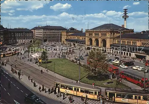 Hannover Ernst August Platz Hauptbahnhof Strassenbahn Kat. Hannover