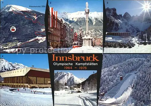 Innsbruck Olympische Kampfstaetten Wintersportplatz Alpen Kat. Innsbruck