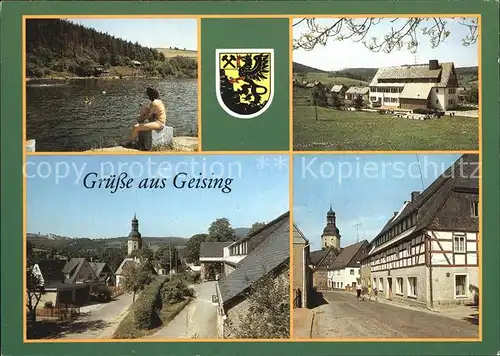 Geising Erzgebirge Freibad Huettenteich Betriebsferienheim Weinert Haupstrasse Kat. Geising Osterzgebirge
