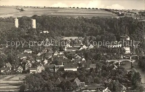 Bad Koesen Blick vom Himmelreich Volkssolbad Kat. Bad Koesen