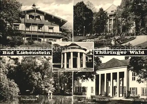 Bad Liebenstein Kurheim Feodora Elisabethpark Kurhaus Badehaus  Kat. Bad Liebenstein