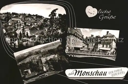 Monschau Teilansichten Perle der Nordeifel Kat. Monschau