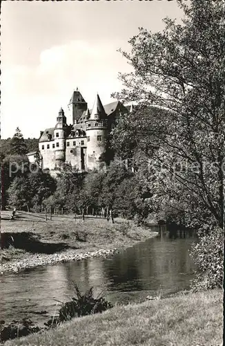 Mayen Schloss Buerresheim Uferpartie am Fluss Kat. Mayen