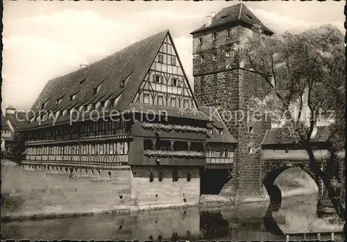 Nuernberg Henkersteg und Weinstadel Turm Kat. Nuernberg