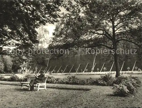 Bad Rothenfelde Park am Gradierwerk Kupfertiefdruck Kat. Bad Rothenfelde