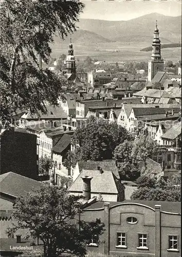 Landeshut Niederschlesien Ortsansicht mit Kirche Kat. Kamienna Gora