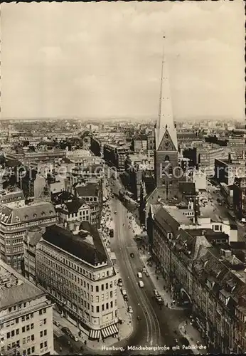 Hamburg Moenckebergstrasse mit Petrikirche Kat. Hamburg