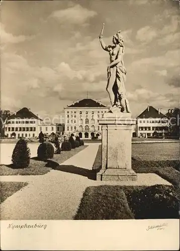 Muenchen Schloss Nymphenburg Skulptur Statue Kat. Muenchen