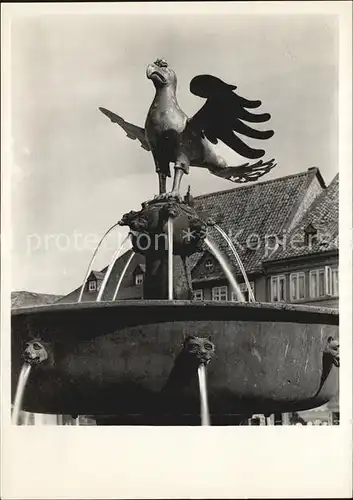 Goslar Marktbecken Goslarer Adler Bronzefigur 13. Jhdt. Kat. Goslar