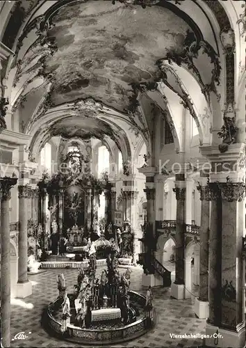 Vierzehnheiligen Barock Basilika von Balthasar Neumann 18. Jhdt. Kat. Bad Staffelstein