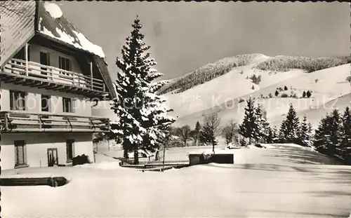 Bernau Schwarzwald Gasthaus und Pension zum Roessle Kat. Bernau im Schwarzwald