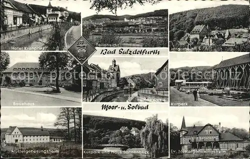 Bad Salzdetfurth Teilansicht Badehaus Muettergenesungsheim Hotel Kronprinz  Kat. Bad Salzdetfurth