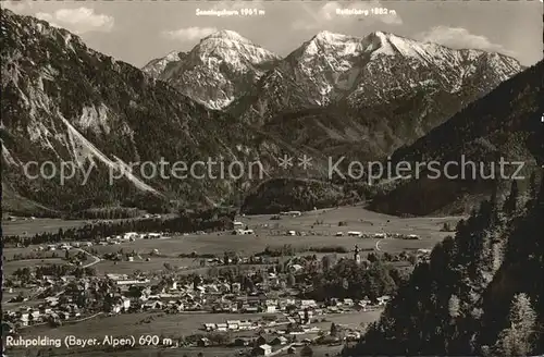 Ruhpolding Bayrische Alpen Panorama Kat. Ruhpolding