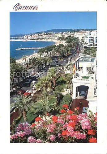 Cannes Alpes Maritimes Blick auf die Promenade Kat. Cannes