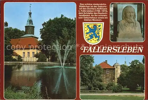 Fallersleben Museum und Geburtshaus des Dichters Kat. Wolfsburg