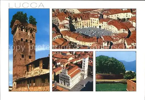 Lucca Fliegeraufnahme Turm Kirche Kat. Lucca