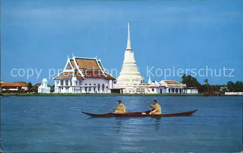 Bangkok Chedi Klang Nam at the Mouth of Chao Phya River Kat. Bangkok