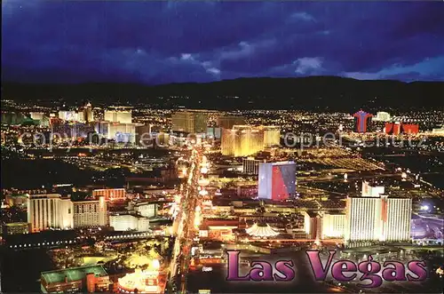 Las Vegas Nevada bei Nacht Kat. Las Vegas
